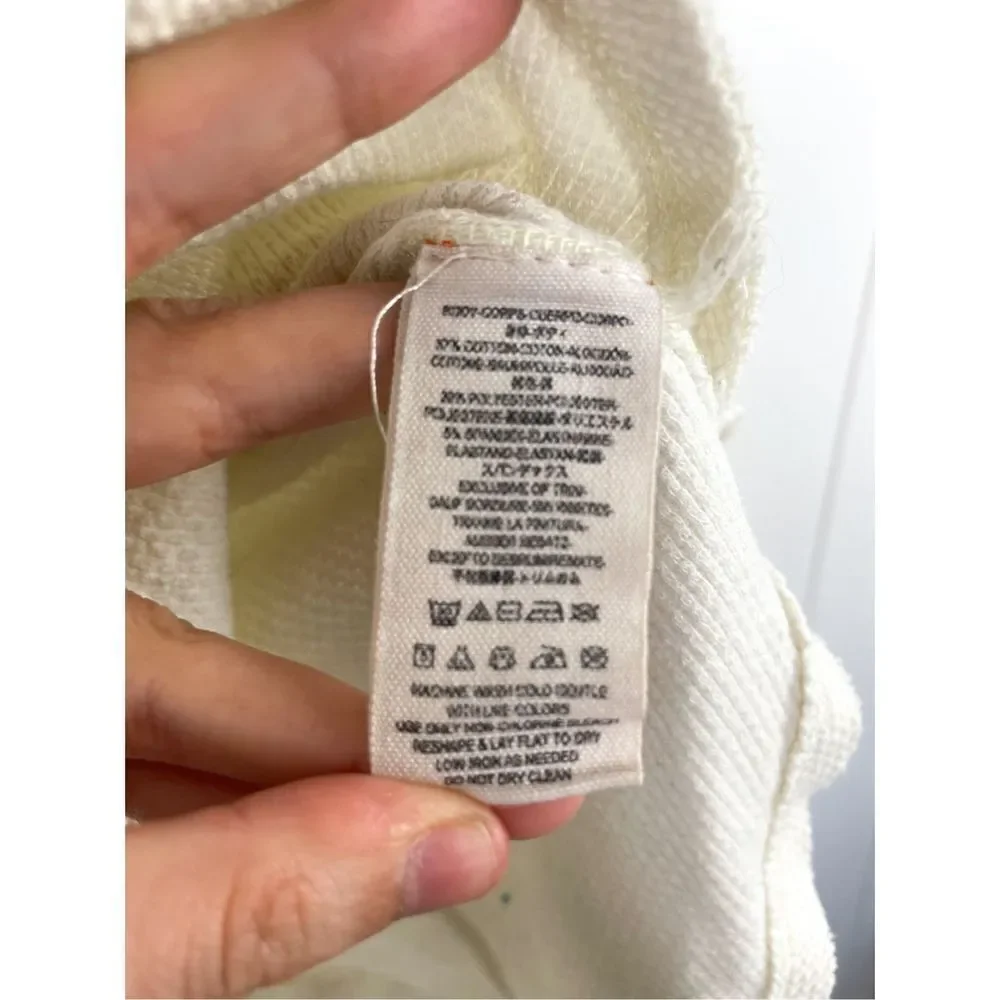 Free People‎ Newbie Thermal Boho Sleeves in Cream XS